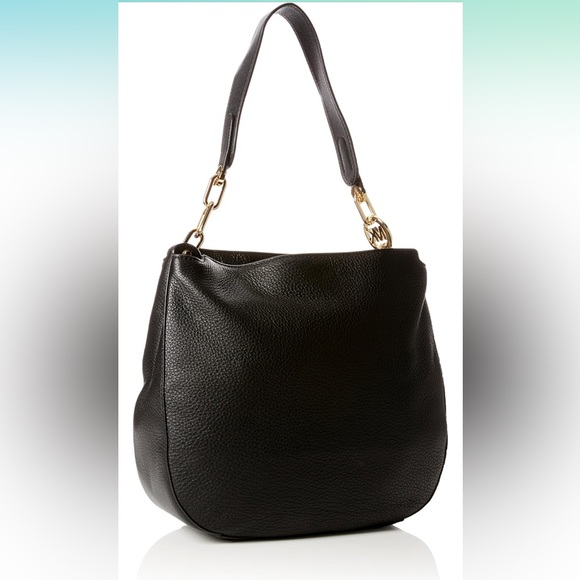 Michael Kors Black Leather Fulton Handbag - Picture 2 of 7